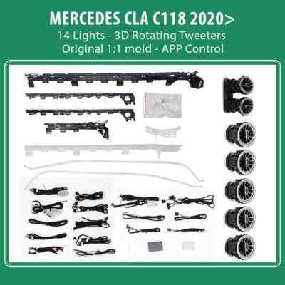 DIQ AMBIENT 8179 A4 MERCEDES CLA (C118) (Digital iQ Ambient Light for Mercedes CLA (C118) mod.2020> , 36 Lights)