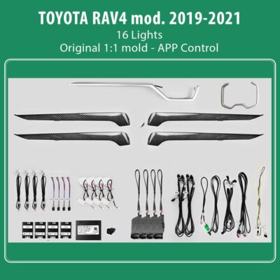 DIQ AMBIENT TOYOTA RAV4 mod.2019> (Digital iQ Ambient Light Toyota RAV4 mod.2019> , 16 Lights)