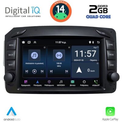 DIGITAL IQ BLD 271_CPA (7" DECK) MULTIMEDIA SYSTEM for MERCEDES C (W203) mod. 1999-2004