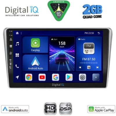 DIGITAL IQ BXC 3704SL_CPAA (9inc) MULTIMEDIA TABLET for TOYOTA AVENSIS (T25) mod. 2003-2009 (SILVER)