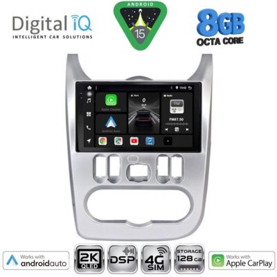 DIGITAL IQ BXF 11101SL_CPAA (9inc) MULTIMEDIA TABLET for DACIA DUSTER – LOGAN – SANDERO mod. 2006-2012 (SILVER)