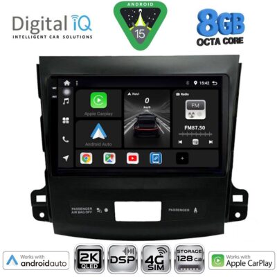 DIGITAL IQ BXF 11442_CPAA (9inc) MULTIMEDIA TABLET for CITROEN C-CROSSER | MITSUBISHI OUTLANDER | PEUGEOT 4007  mod. 2006-2012