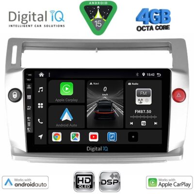 DIGITAL IQ BXF 6084SL_CPAA (9inc) MULTIMEDIA TABLET for CITROEN C4  mod. 2004-2011 (SILVER)