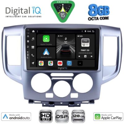 DIGITAL IQ BXF 7458SL_CPAA (9inc) MULTIMEDIA TABLET for NISSAN NV 200 mod. 2009> (SILVER)