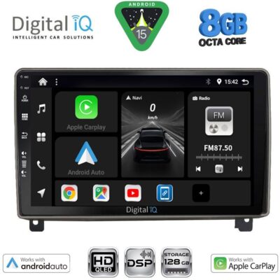 DIGITAL IQ BXF 7517_CPAA (9inc) MULTIMEDIA TABLET for PEUGEOT 407 mod. 2004-2011