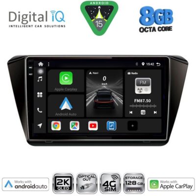 DIGITAL IQ BXK 20605_CPAA (10inc) MULTIMEDIA TABLET for SKODA SUPERB mod. 2015>