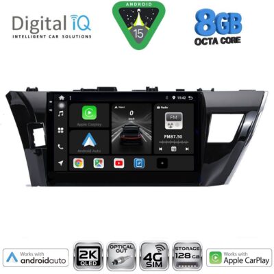 DIGITAL IQ BXK 20714_CPAA (10inc) MULTIMEDIA TABLET for TOYOTA COROLLA mod. 2013-2016