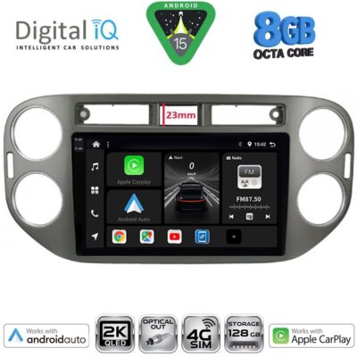 DIGITAL IQ BXK 20760GR_CPAA (9inc) MULTIMEDIA TABLET for VW TIGUAN mod. 2011-2016 (GREY)