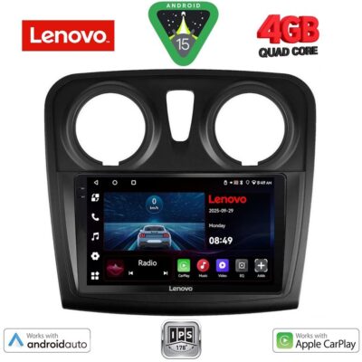 LENOVO LVE 8108_CPAA (9inc) MULTIMEDIA TABLET for DACIA LOGAN – SANDERO mod. 2012-2019