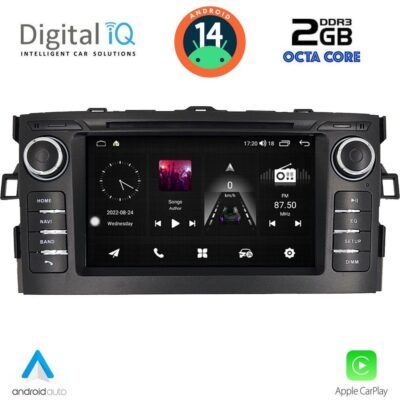 DIGITAL IQ MSF 328_CPA (7” DECK) MULTIMEDIA SYSTEM for TOYOTA AURIS mod. 2007-2012