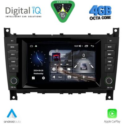 DIGITAL IQ MSG 493_CPA (7” DECK) MULTIMEDIA SYSTEM for MERCEDES C W203 – CLK W209 mod. 2004-2008