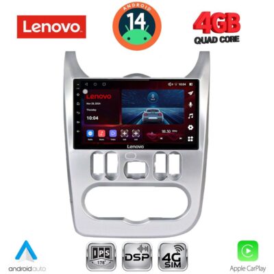 LENOVO SSV 8101SL_CPA (9inc) MULTIMEDIA TABLET for DACIA DUSTER – LOGAN – SANDERO mod. 2006-2012 (SILVER)