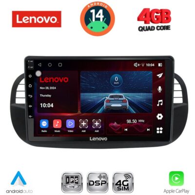 LENOVO SSV 8130BL_CPA (9inc) MULTIMEDIA TABLET for FIAT 500 mod. 2007-2015 (BLACK)