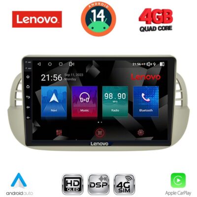 LENOVO SSX 9130BG_CPA (9inc) MULTIMEDIA TABLET for FIAT 500 mod. 2007-2015 (BEIGE)